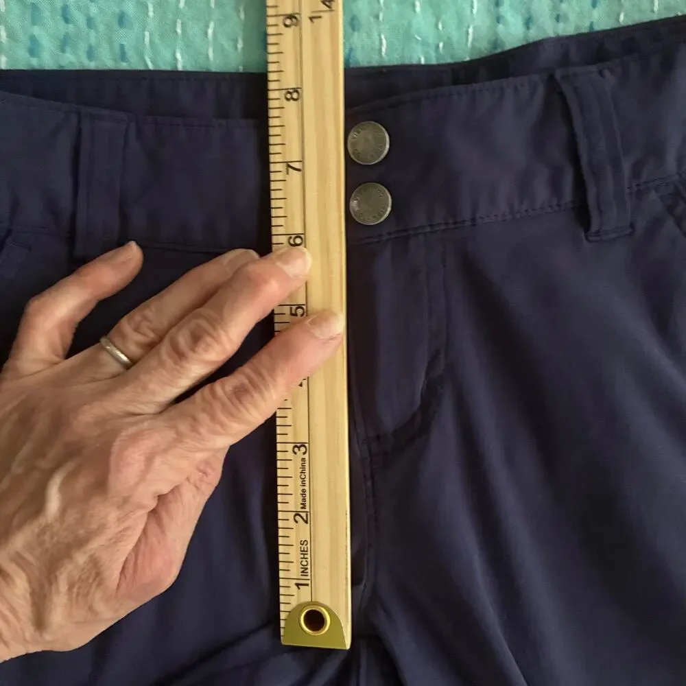 Columbia Omni Shield Womens Size 2 Purple Hiking Shorts Quick Dry Stretch Trail - Picture 3 of 11